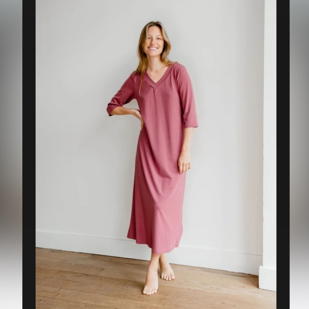 Mimu Maxi TEE-VEE DRESS Mulberry Pink